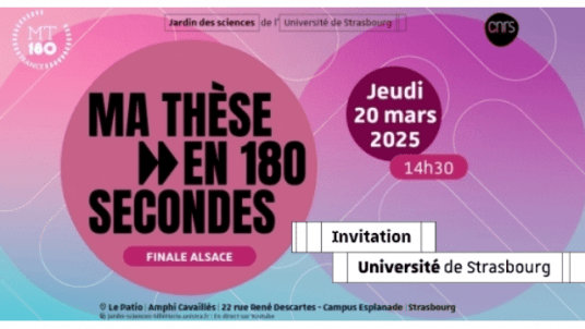 Finale Alsace "Ma thèse en 180 secondes"