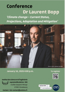 Climate change – Current Status, Projections, Adaptation and Mitigation" by Dr Laurent Bopp